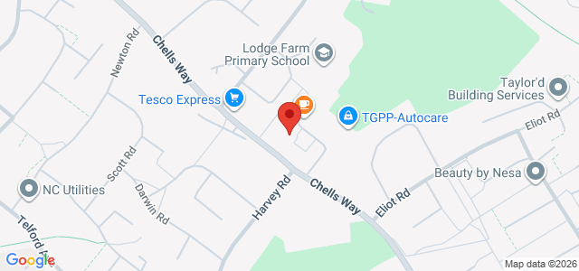 Map showing Gangnam Restaurant in Stevenage